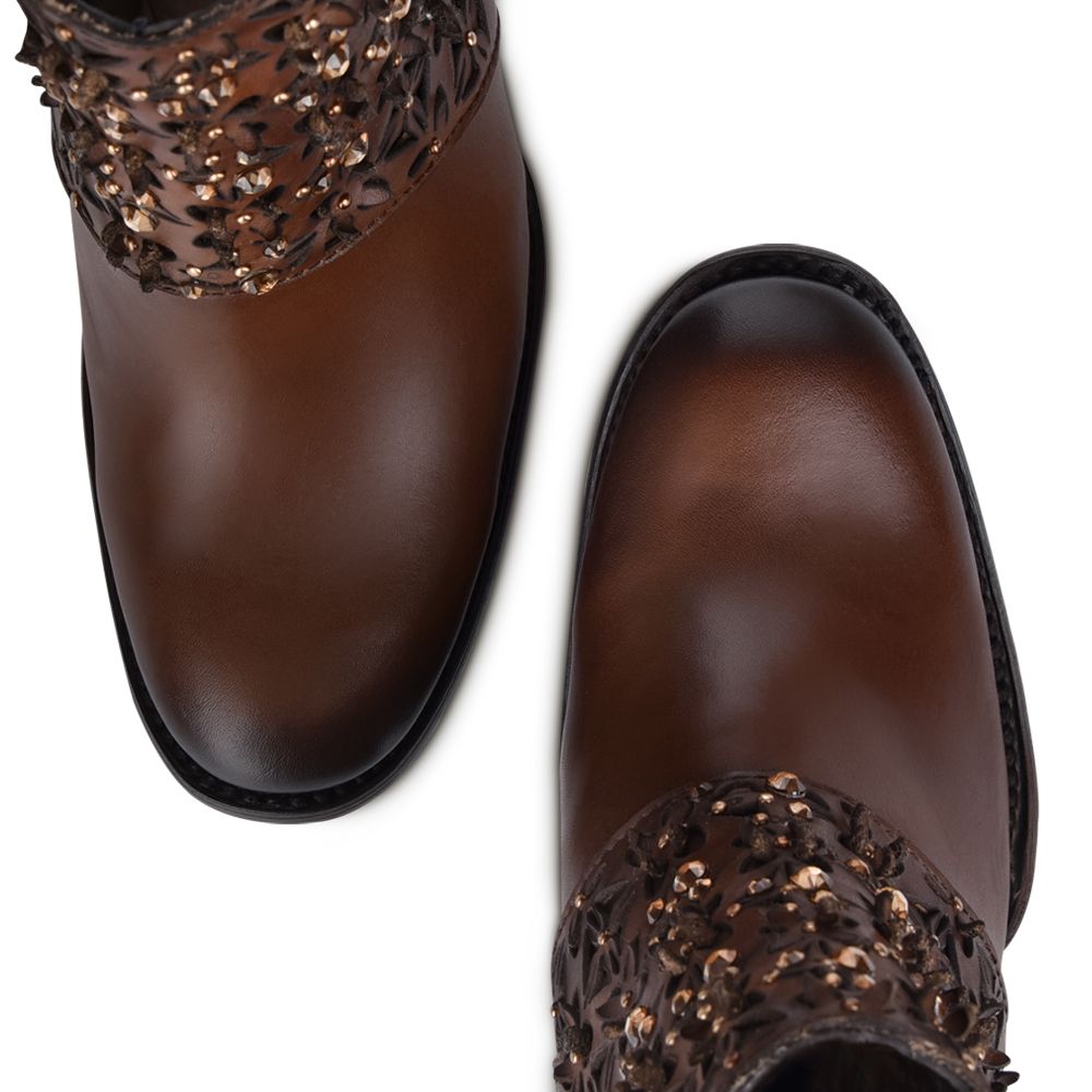 3W02RS - Cuadra mocha Paris Texas western leather ankle boots for women-Kuet.us