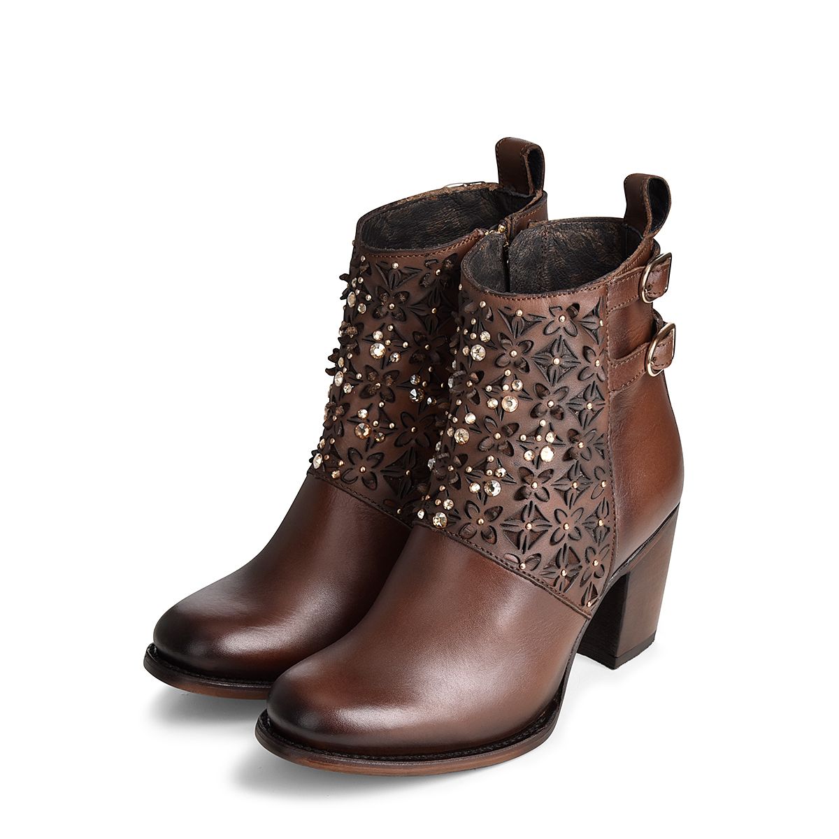 3W02RS - Cuadra mocha Paris Texas western leather ankle boots for women-Kuet.us