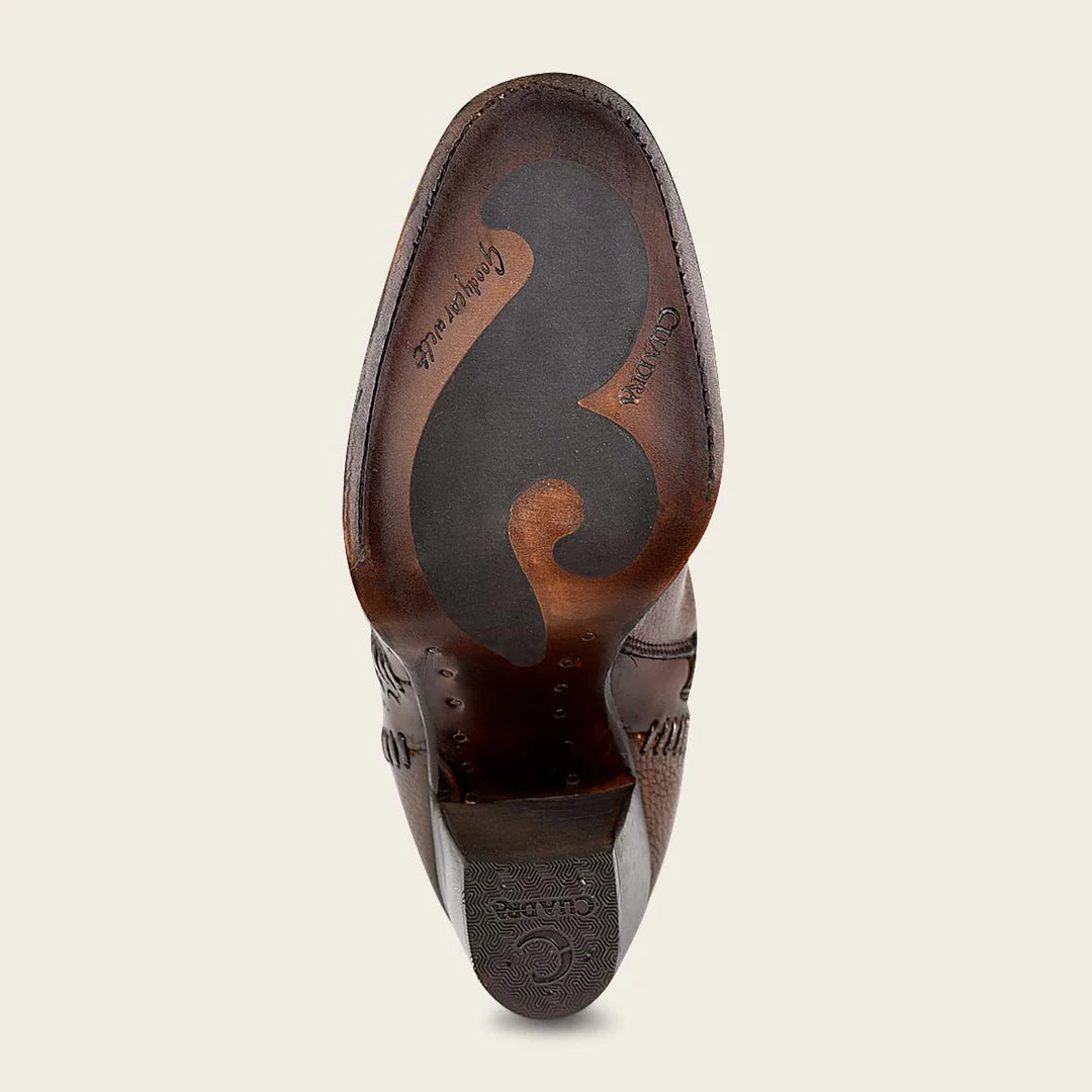 3W21RS - Cuadra Honey Western Leather Ankle Boots for Women