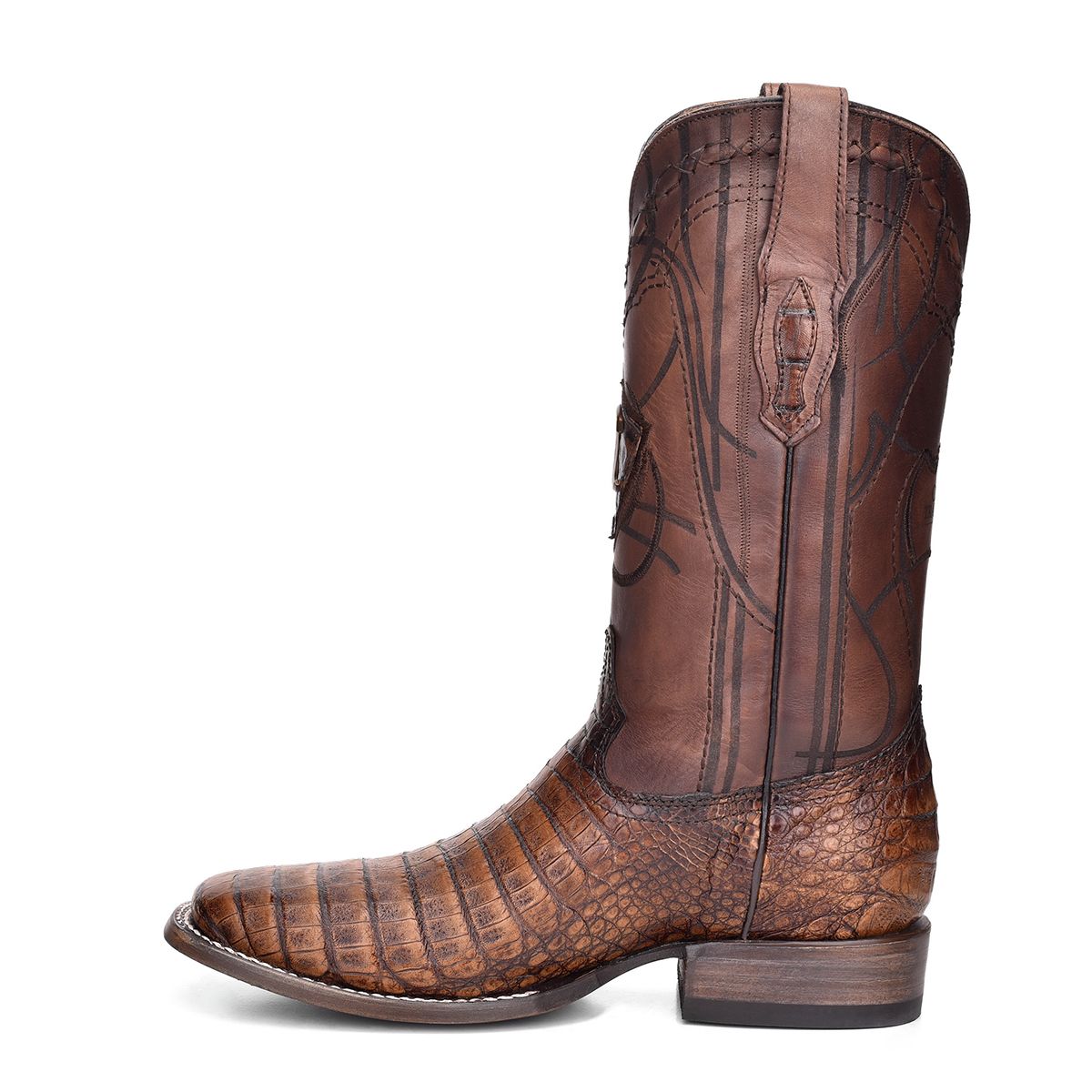 3Z1OFY - Cuadra maple cowboy rodeo caiman belly leather boots for men-Kuet.us