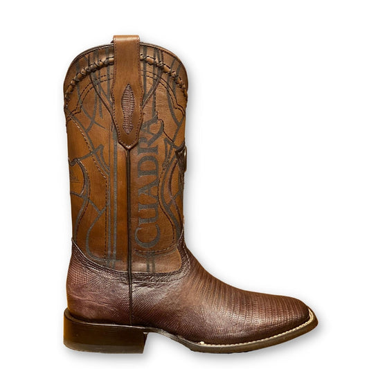 3Z1OLT - Cuadra brown dress cowboy rodeo lizard leather boots for men-Kuet.us