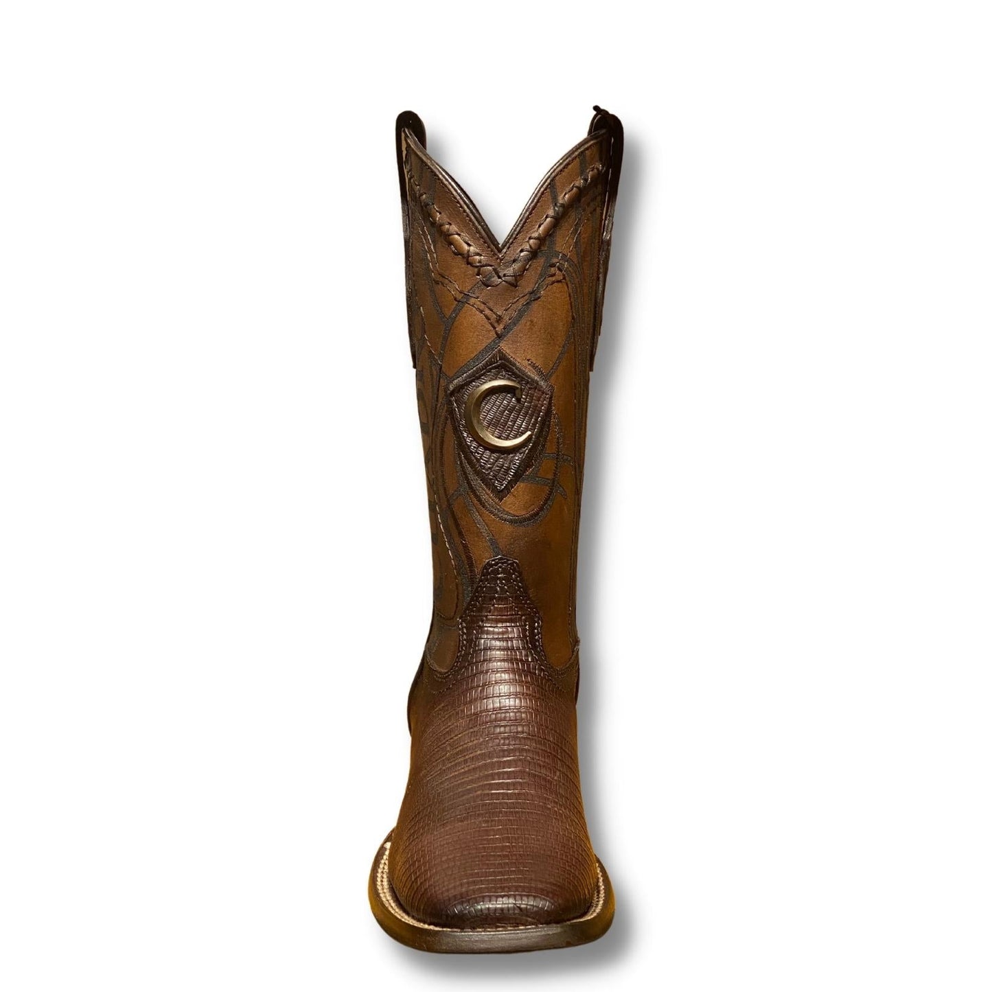 3Z1OLT - Cuadra brown dress cowboy rodeo lizard leather boots for men-Kuet.us