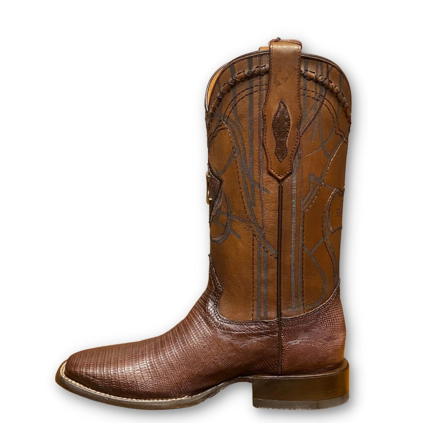 3Z1OLT - Cuadra brown dress cowboy rodeo lizard leather boots for men-Kuet.us