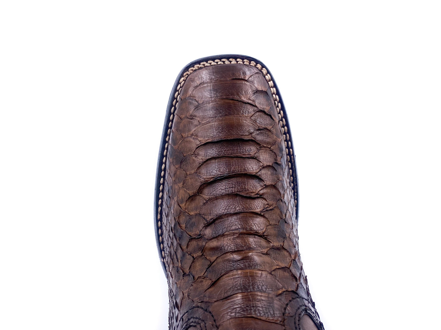 3Z1OPH - Cuadra brown classic cowboy rodeo python leather boots for men-Kuet.us