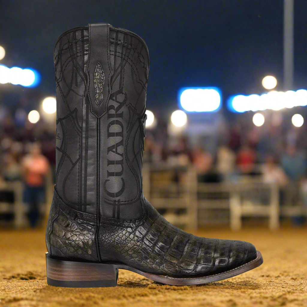 3Z2LFY - Cuadra sand cowboy rodeo caiman leather boots for men