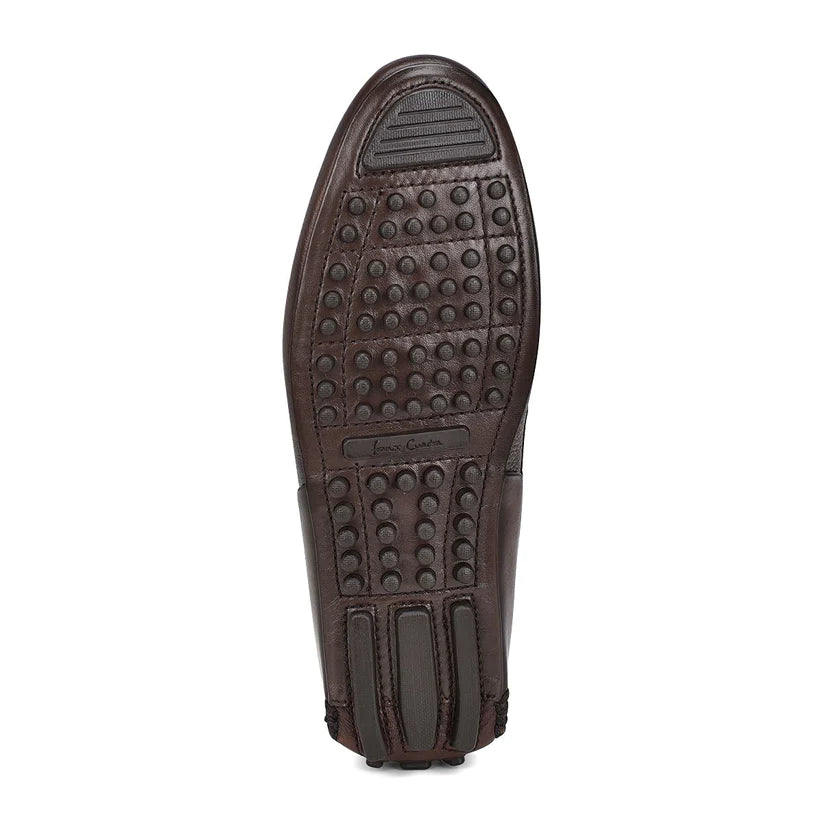 40VVNTS - Cuadra brown deer and calfskin drivers for men