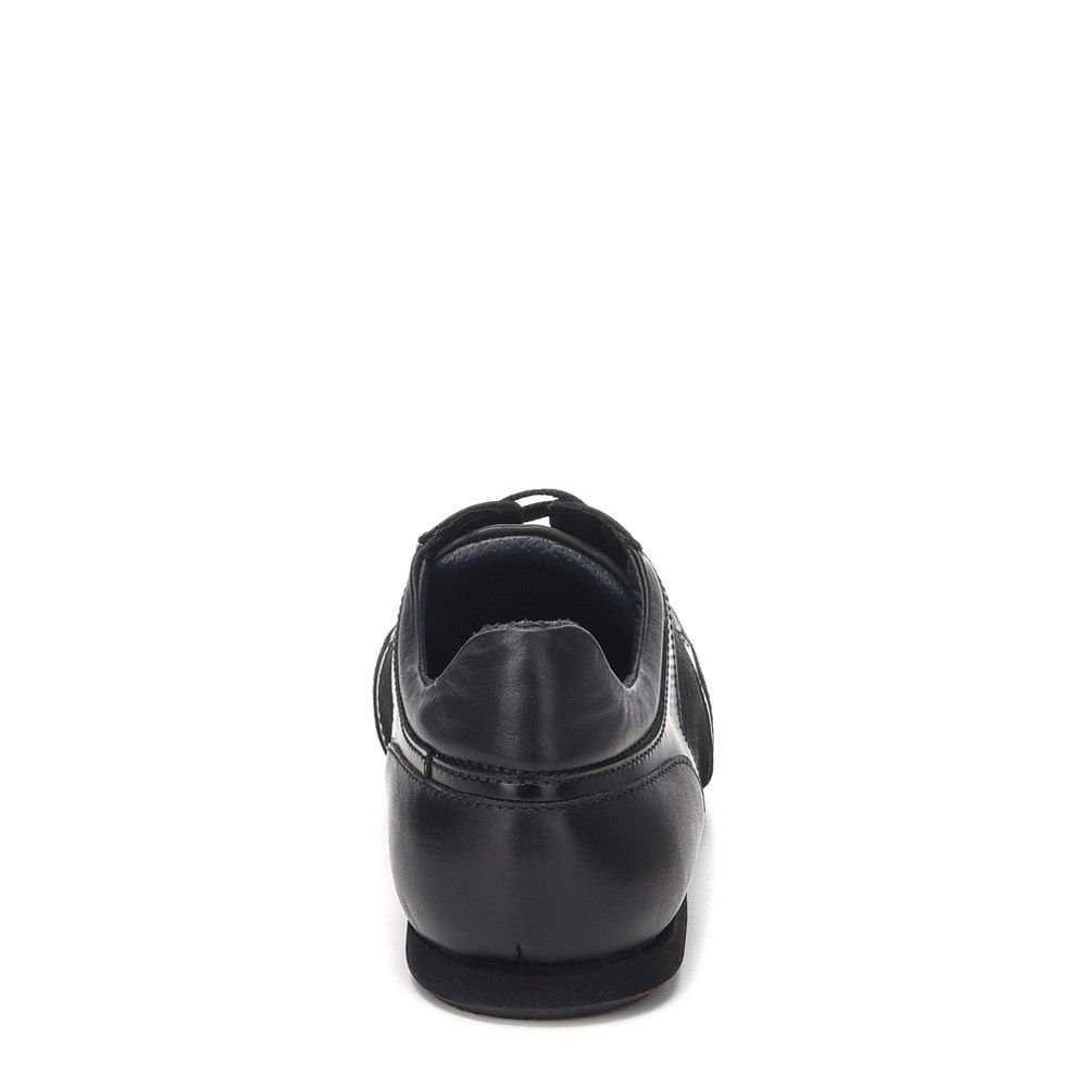 40KCWRI - Cuadra black casual fashion caiman sneakers for men-Kuet.us