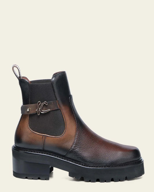 41WVNTV - Franco Cuadra honey casual fashion deer leather combat boots for women