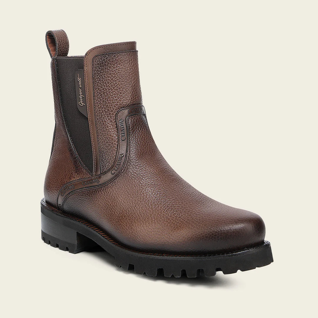mens casual dress ankle boots Cuadra Luxury Men’s Urban Boot in Italian Deer Leather Color:Sky Petal _okendo:syndication_key:CL137014069 Navy Blue to White $95.00Product Features