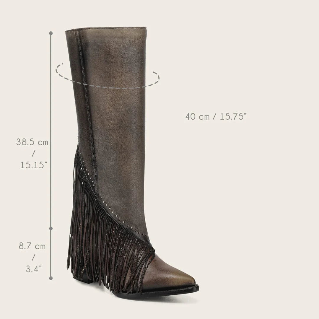 4I21RS - Cuadra brown western cowgirl boots for women