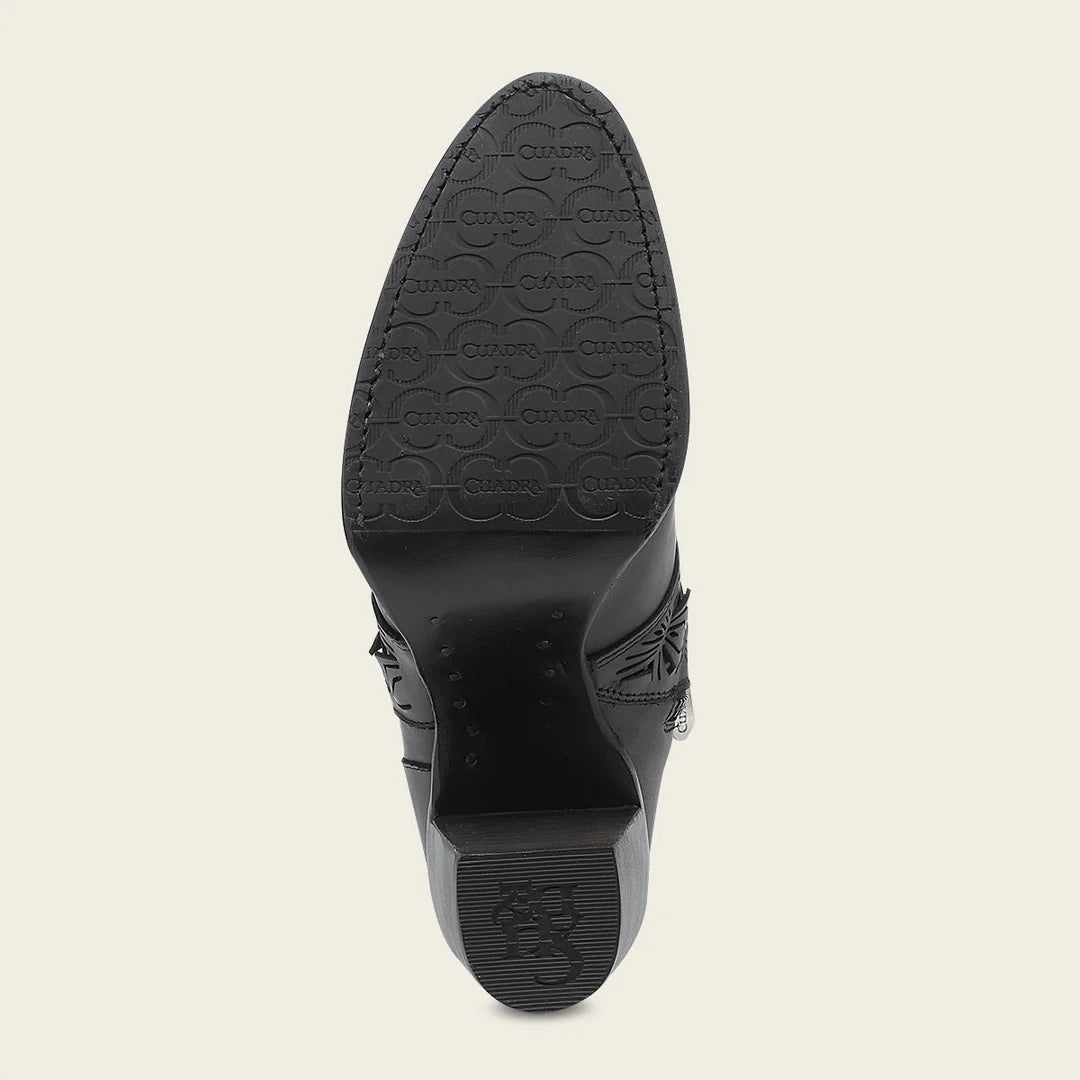 4V15MA - Cuadra black western cowgirl boots for women