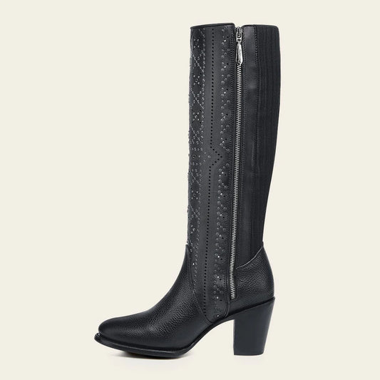Cuadra brown western cowgirl leather boots for women