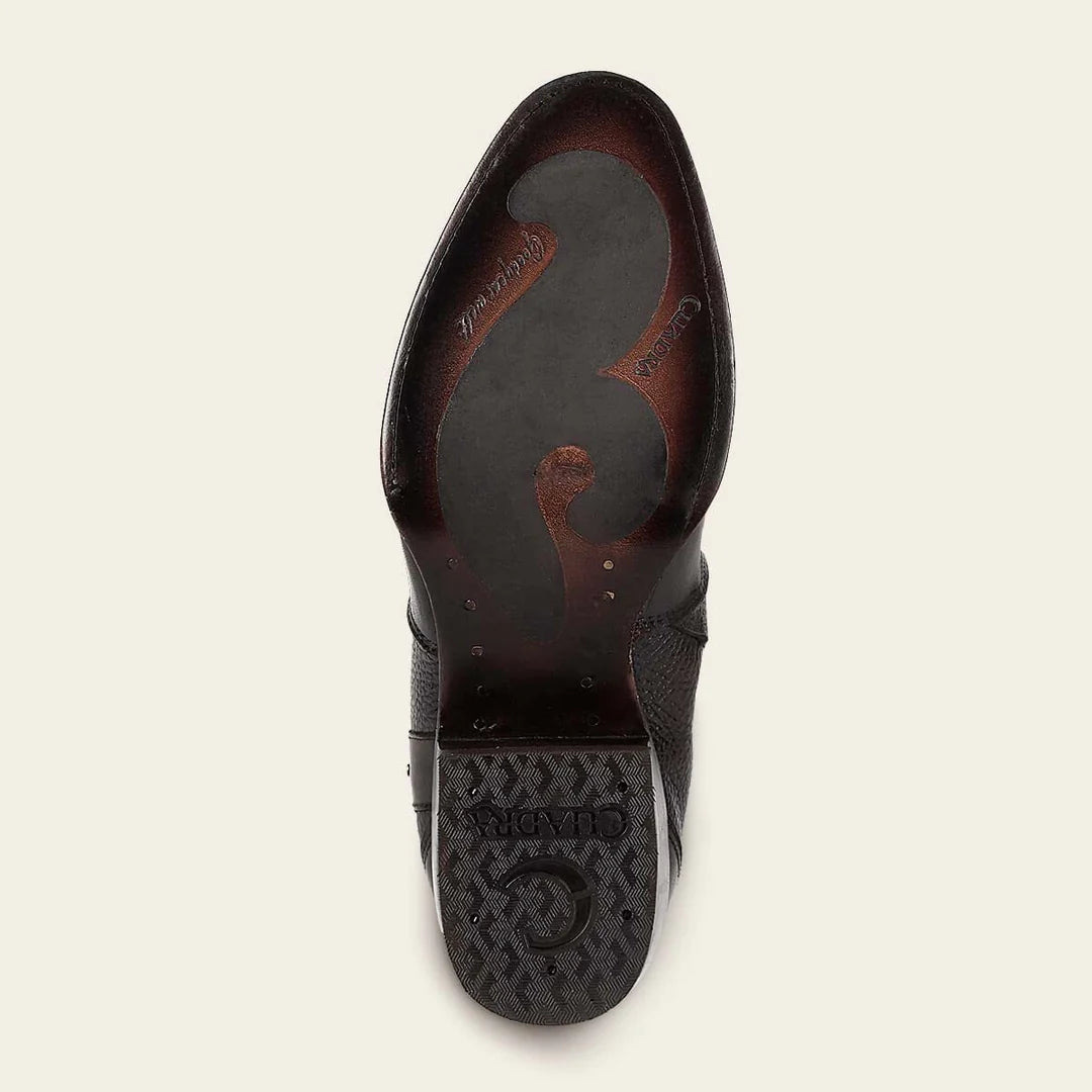 4X01RS - Cuadra chocolate casual fashion leather strapped tall boots for women