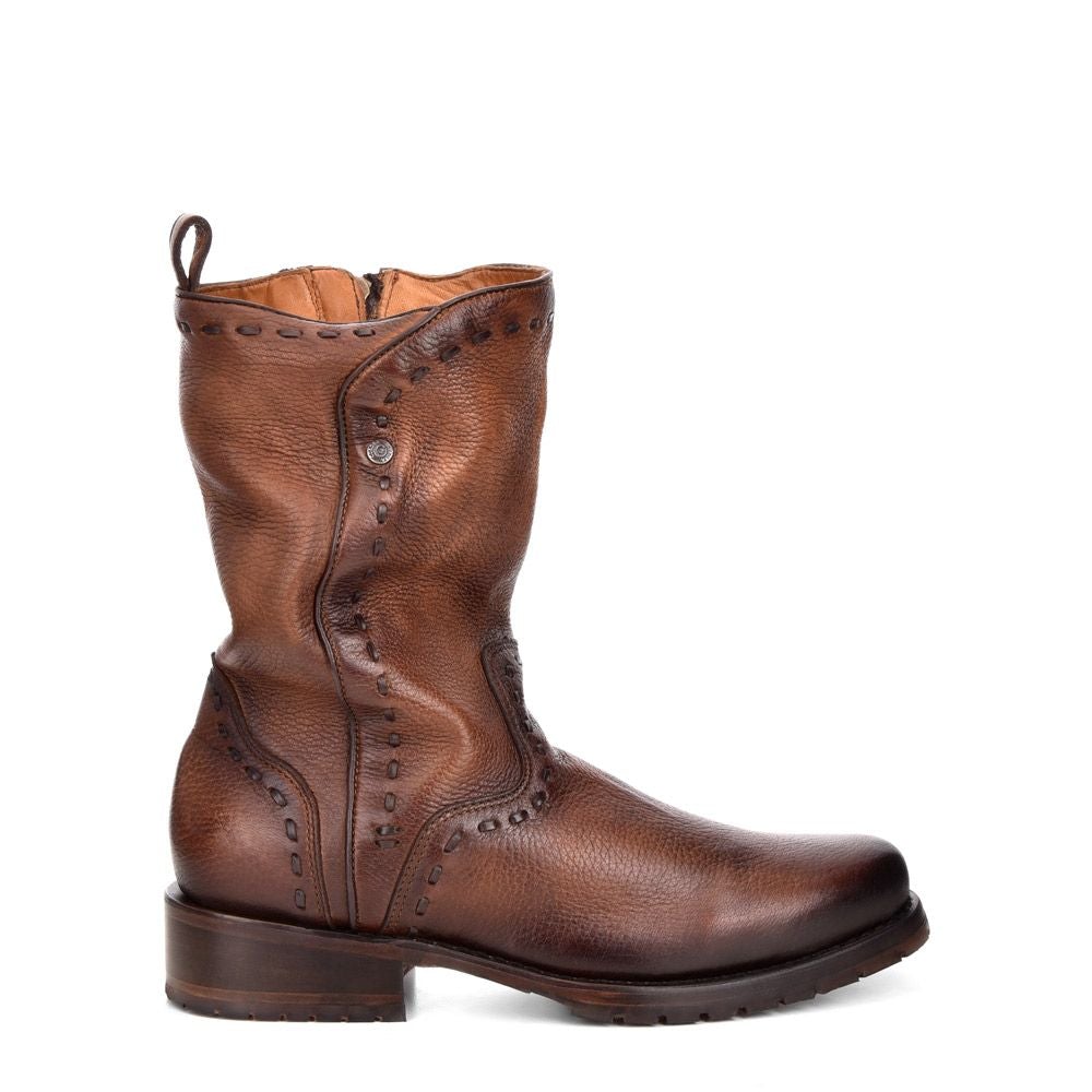4D03VE - Cuadra maple casual fashion deer leather ankle boots for men-Kuet.us