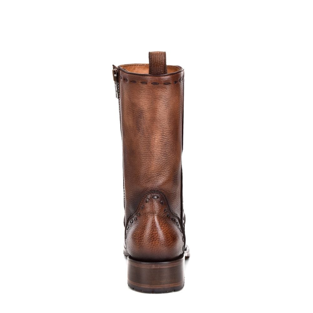 4D03VE - Cuadra maple casual fashion deer leather ankle boots for men-Kuet.us