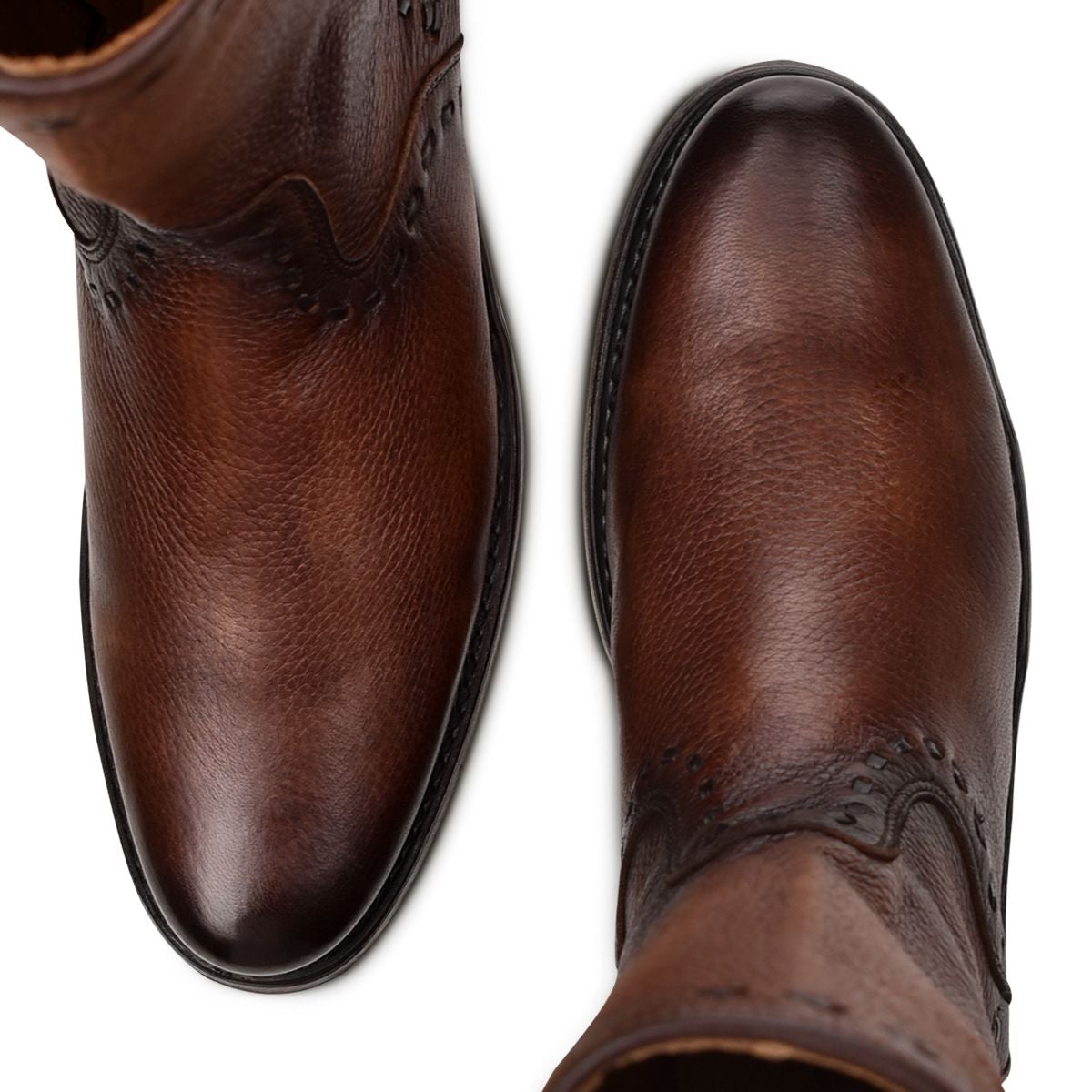 4D03VE - Cuadra maple casual fashion deer leather ankle boots for men-Kuet.us