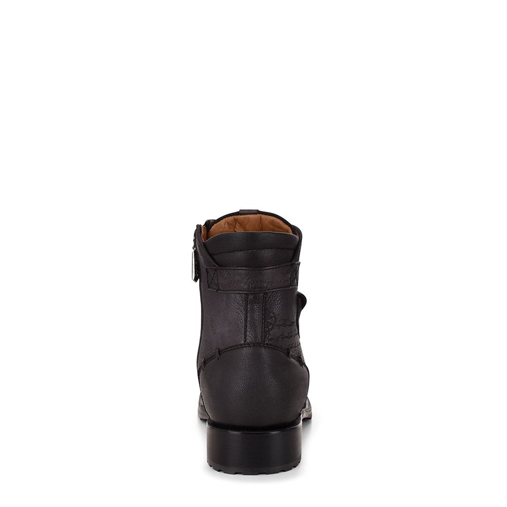 4D09FY - Cuadra black casual vintage fashion fuscus ankle booties for men.-Kuet.us
