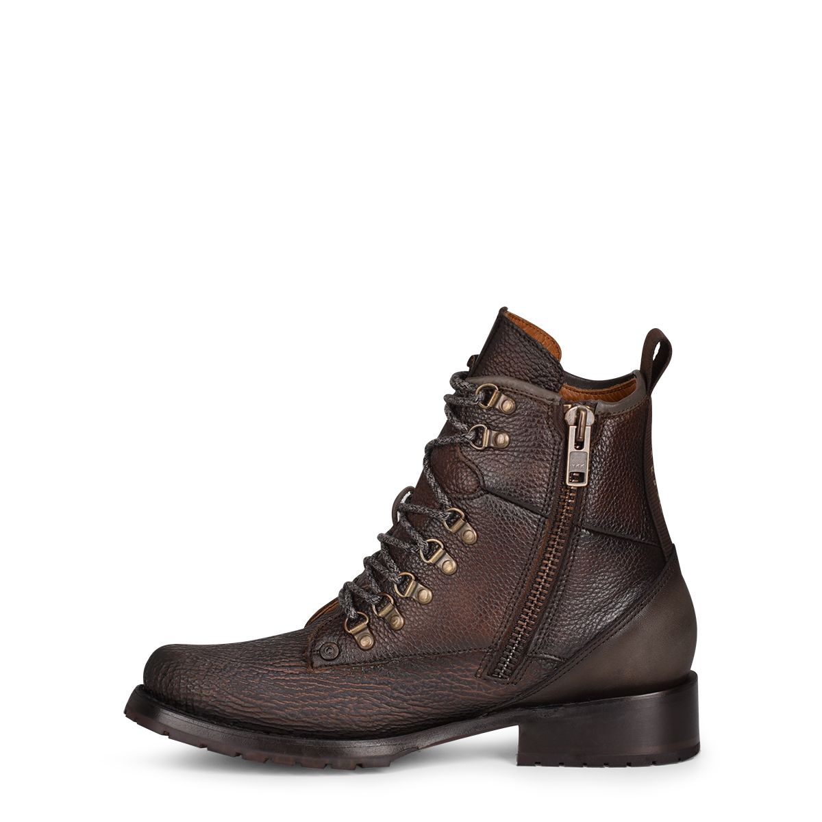 4D10TI - Cuadra brown casual vintage fashion shark ankle booties for men-Kuet.us