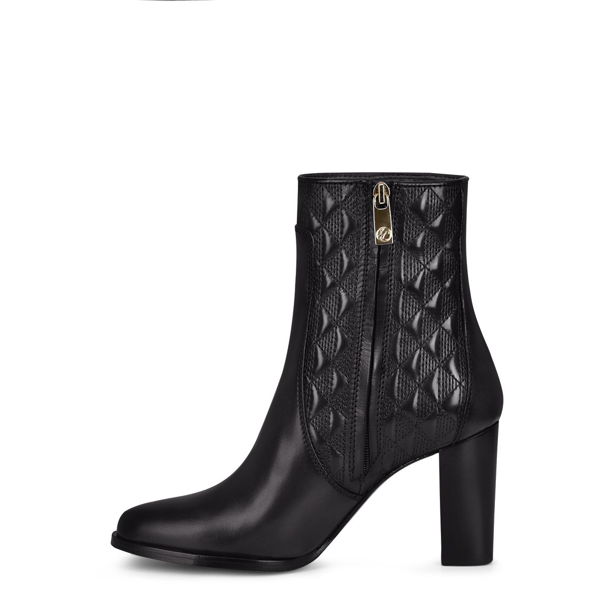 4G8TSTS - Franco Cuadra black casual fashion leather ankle boots for women-Kuet.us