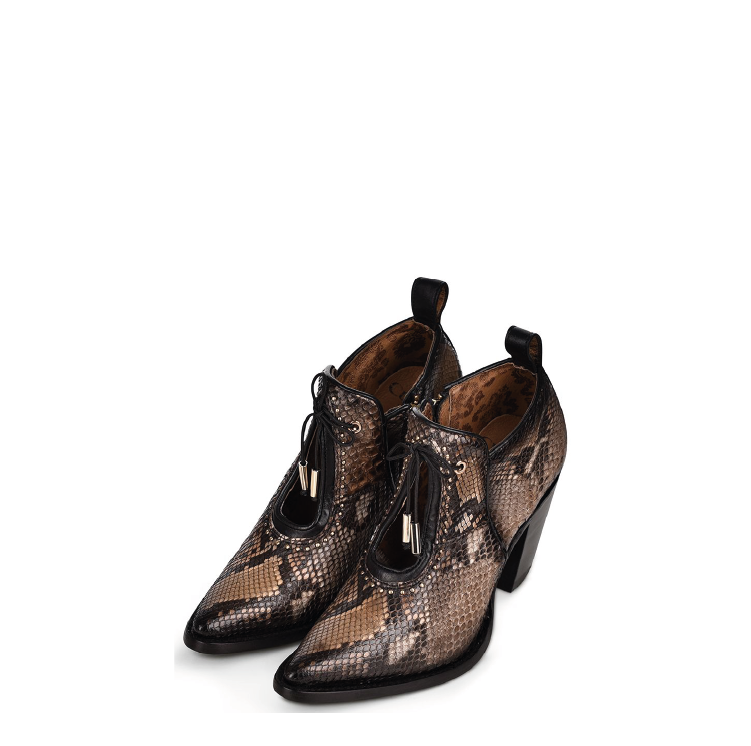 4I05PH - Cuadra ocre fashion Paris Texas python ankle booties for women-Kuet.us