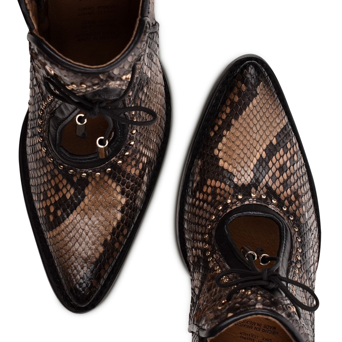 4I05PH - Cuadra ocre fashion Paris Texas python ankle booties for women-Kuet.us