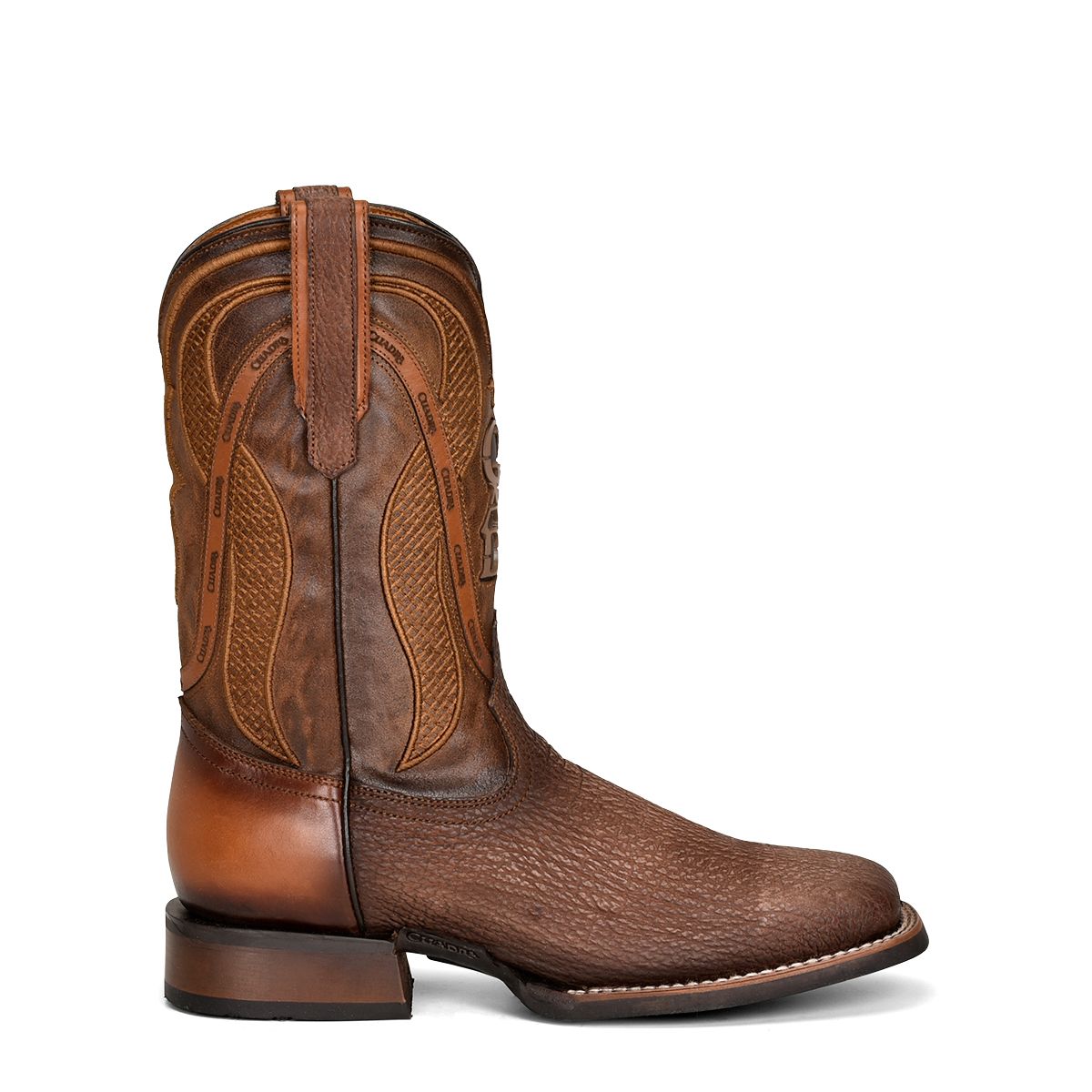 4L02TI - Cuadra brown cowboy western elephant boots for men-Kuet.us