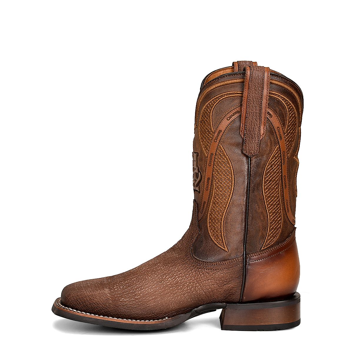 4L02TI - Cuadra brown cowboy western elephant boots for men-Kuet.us