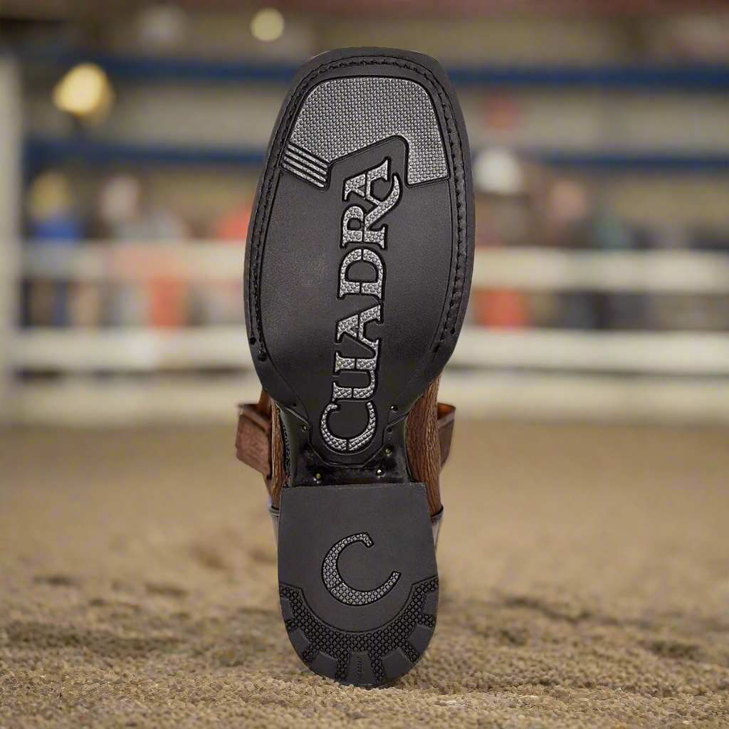 4L02TI - Cuadra bota cowboy western CAFE para hombre
