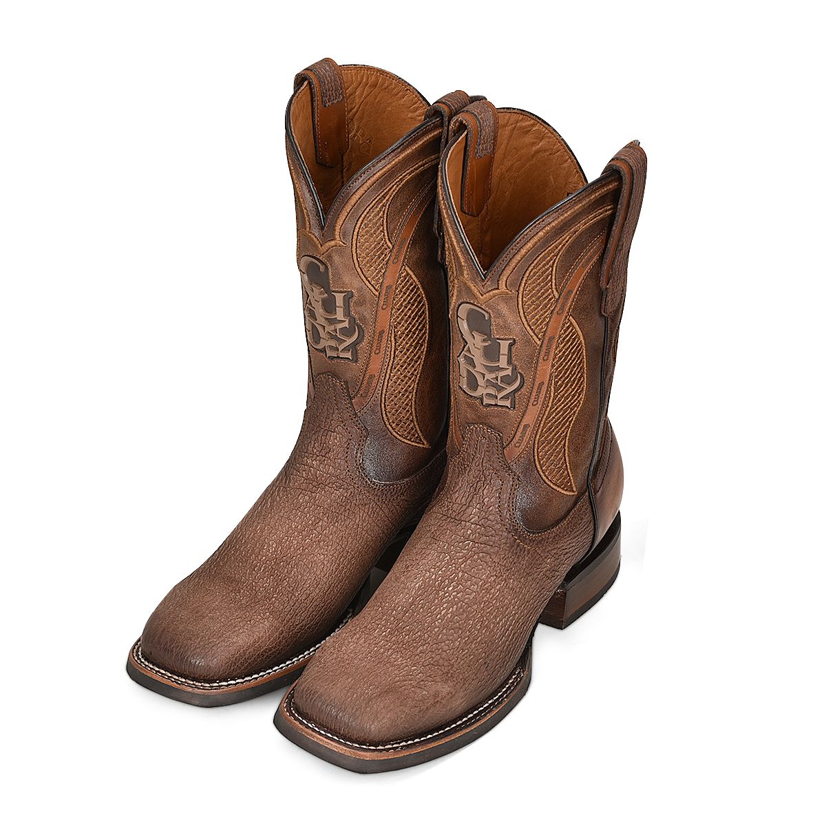 4L02TI - Cuadra brown cowboy western elephant boots for men-Kuet.us