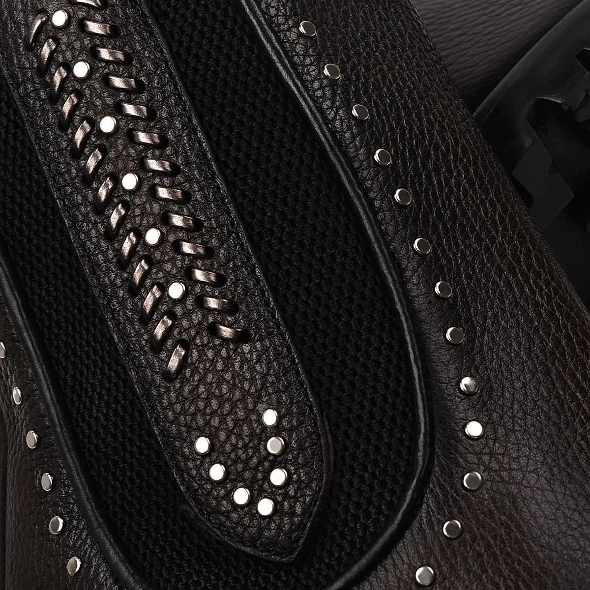 4N01RS - Cuadra black fashion western leather stud's ankle booties for women-Kuet.us