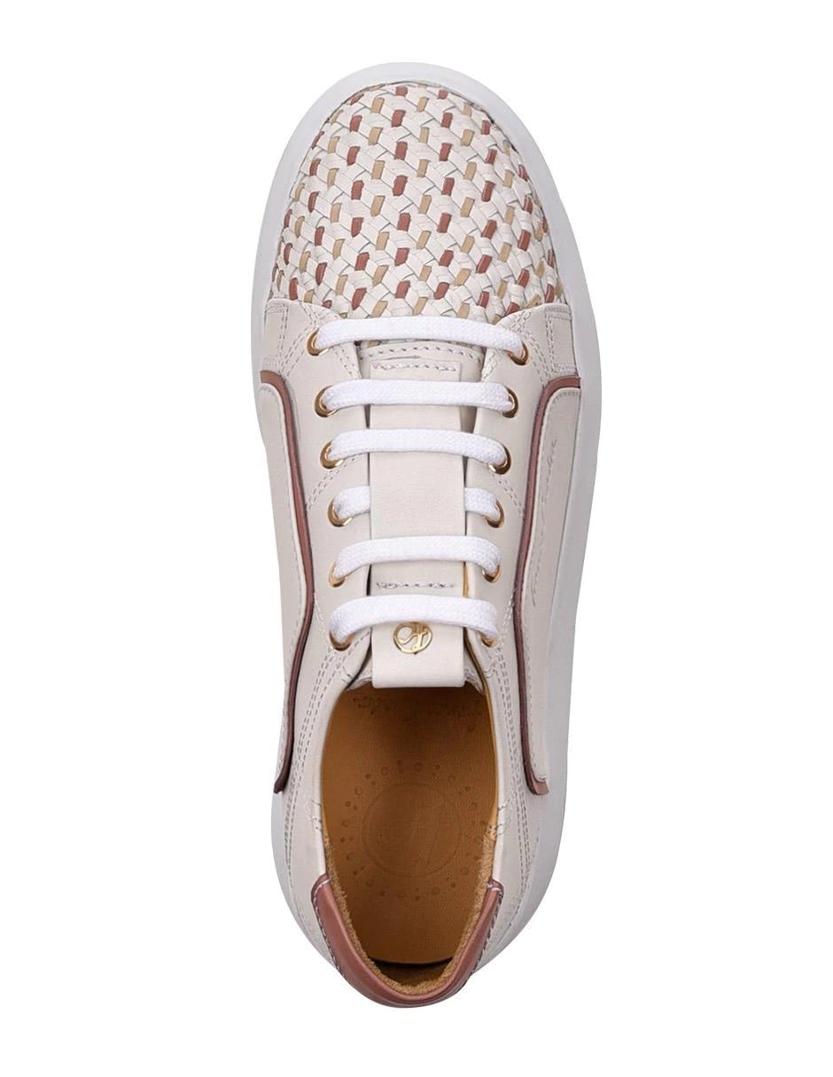 4P5TEKN - Cuadra white casual fashion cowhide leather sneakers for women-Kuet.us