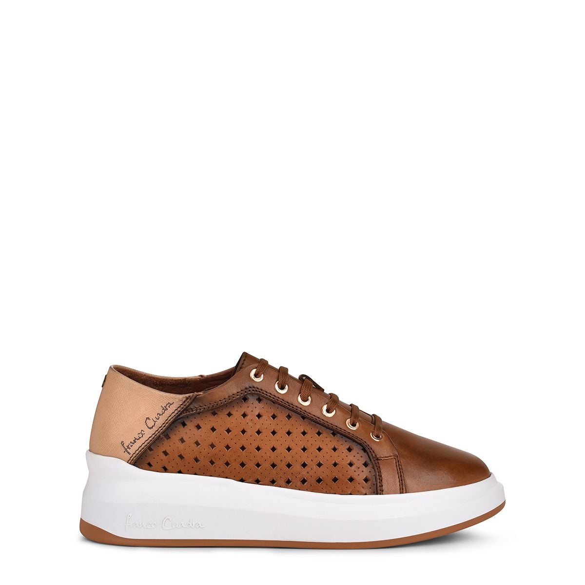 4P6TVDS - Cuadra tan casual fashion leather sneaker shoes for women-Kuet.us