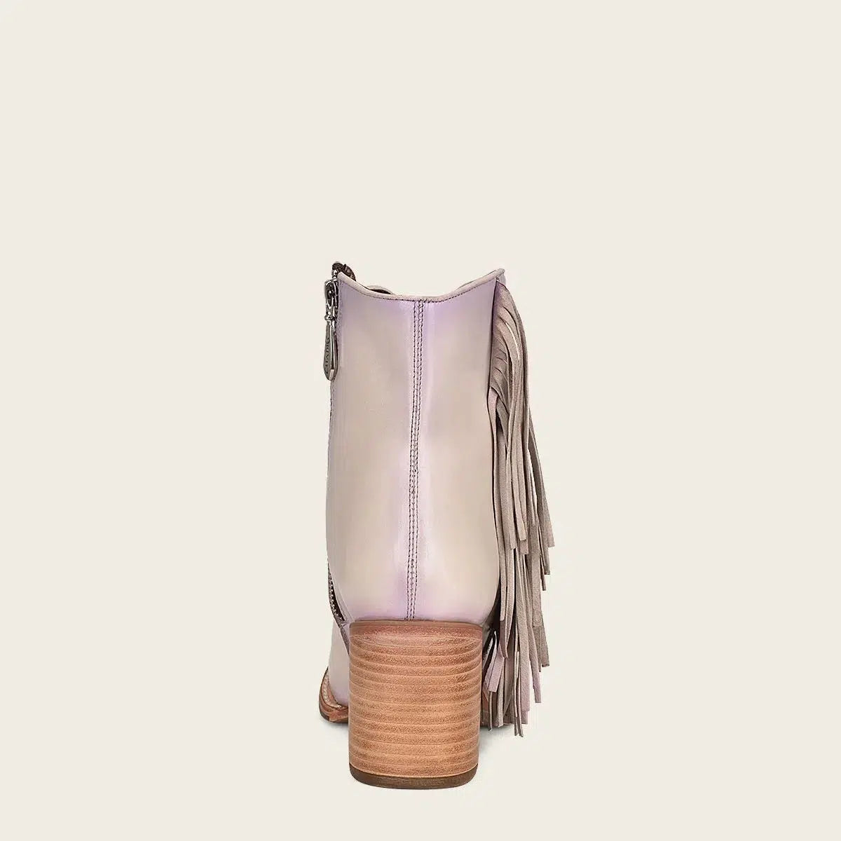 4Q07RS - Cuadra pink western cowgirl cowhide leather ankle boots for women-Kuet.us