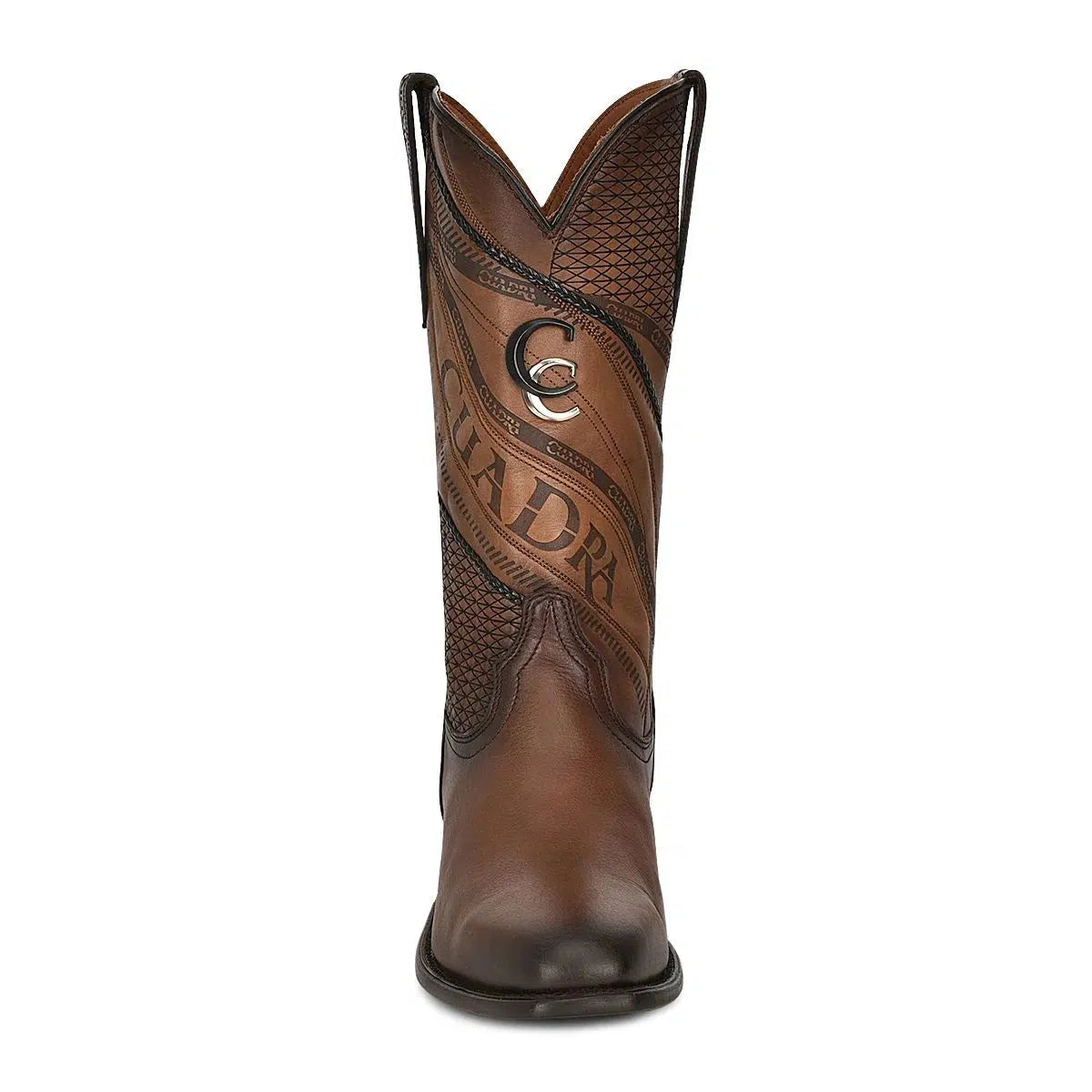 4R01RS - Cuadra brown casual fashion cowboy leather boots for men-Kuet.us
