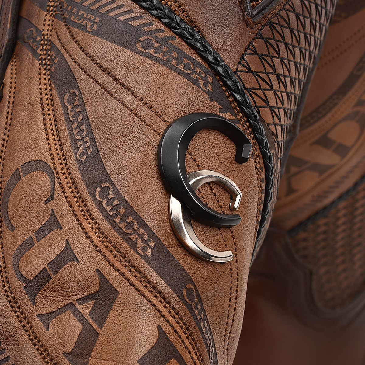 4R01RS - Cuadra brown casual fashion cowboy leather boots for men-Kuet.us