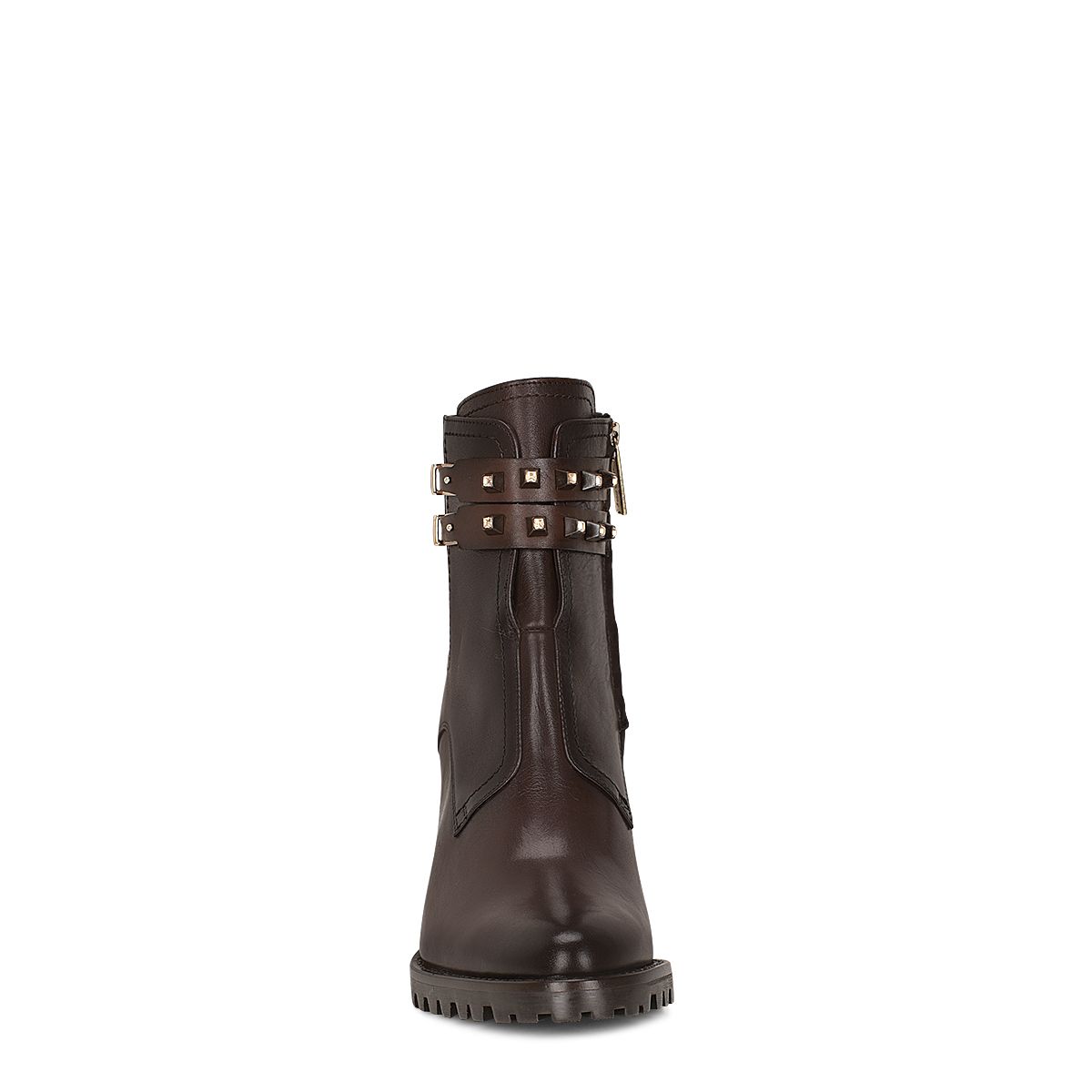 5G7BMTS - Cuadra chocolate casual fashion cowhide leather ankle boots for women-Kuet.us