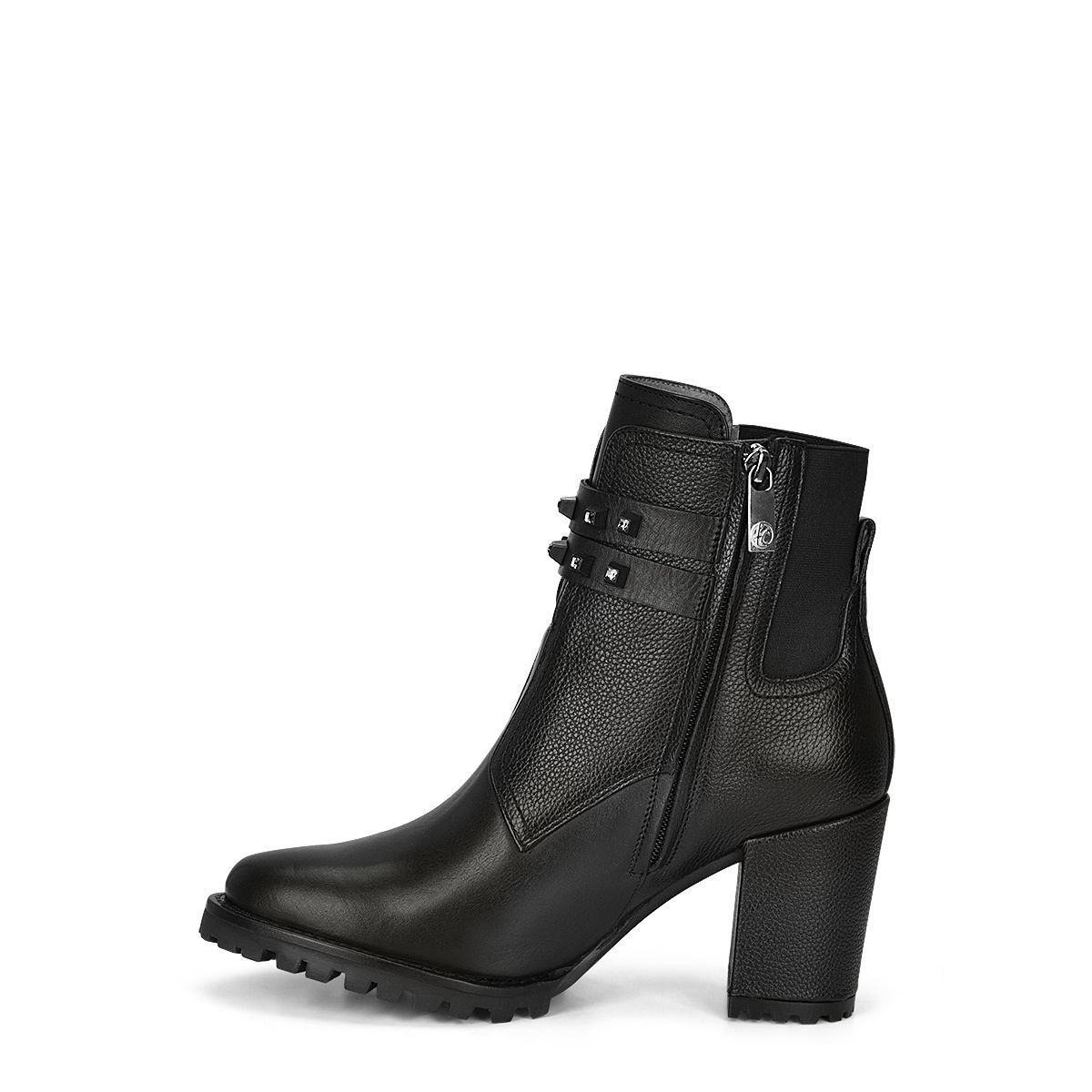 5G7TSRS -Franco Cuadra black casual Chelsea ankle boots for women-Kuet.us