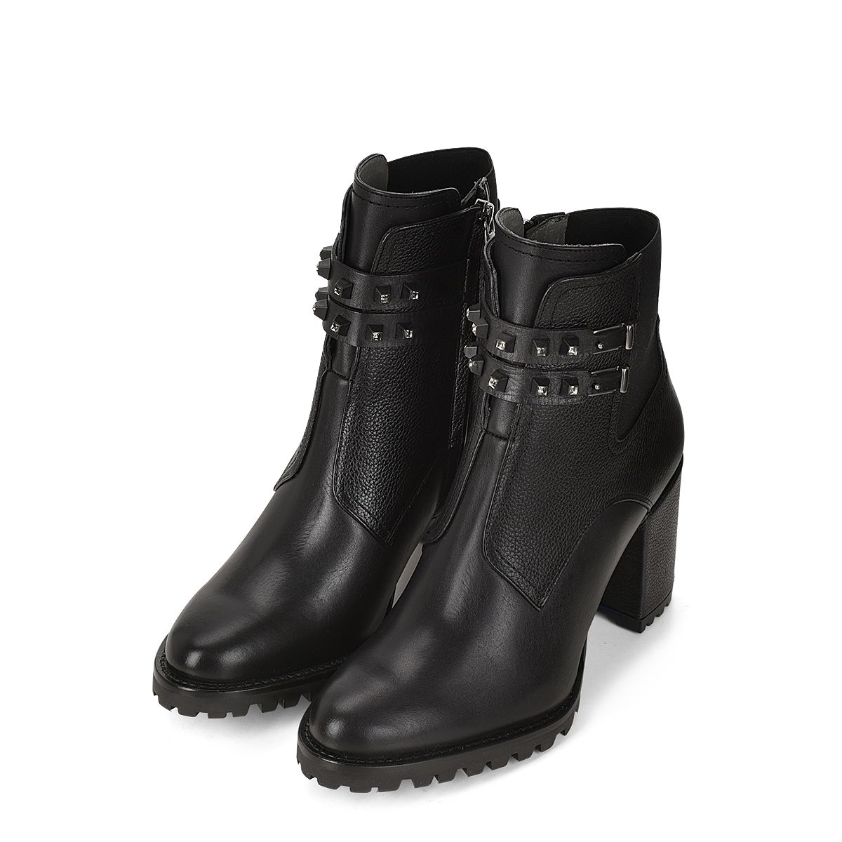 5G7TSRS -Franco Cuadra black casual Chelsea ankle boots for women-Kuet.us