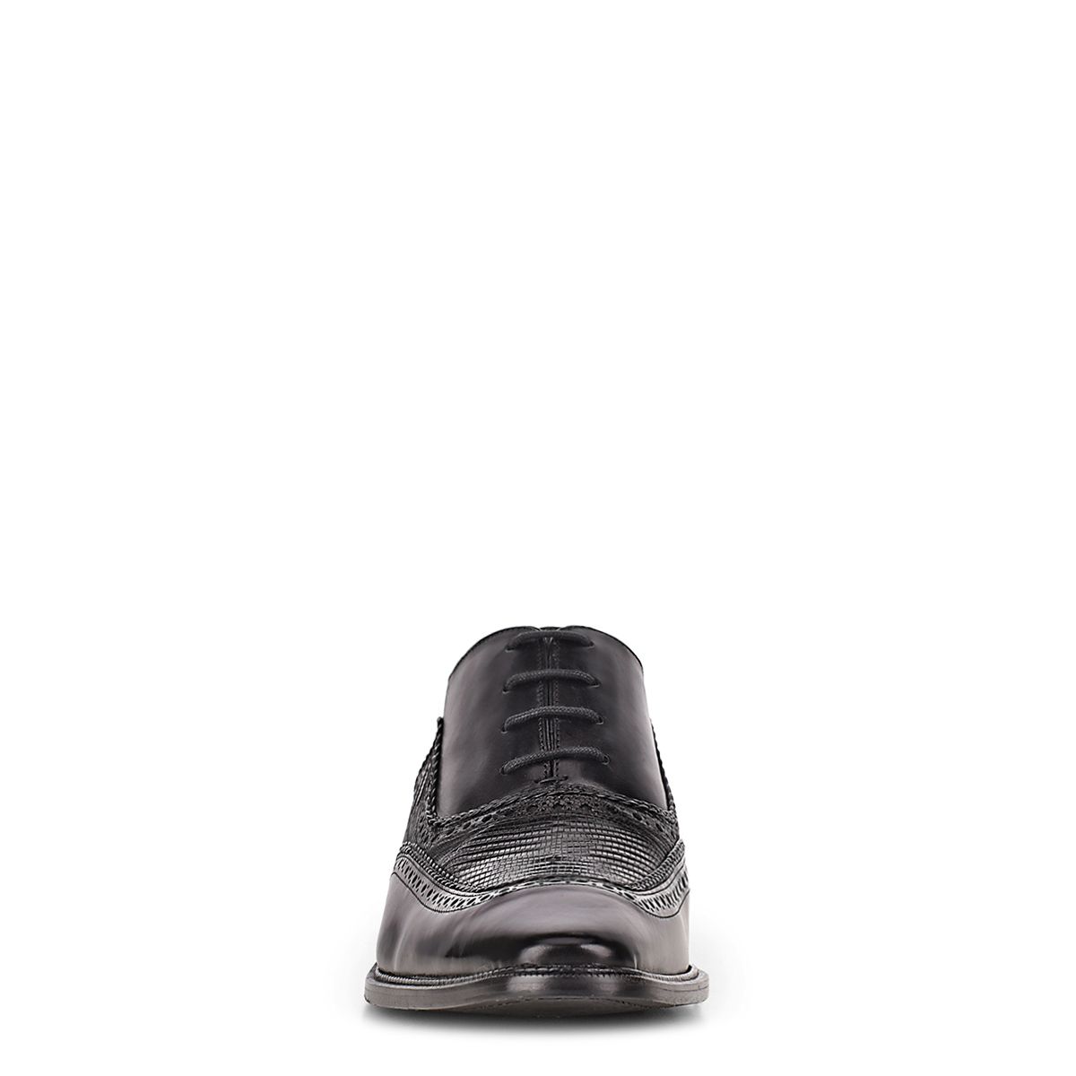 6B0LTBI - Cuadra black dress fashion lizard oxford shoes for men-Kuet.us