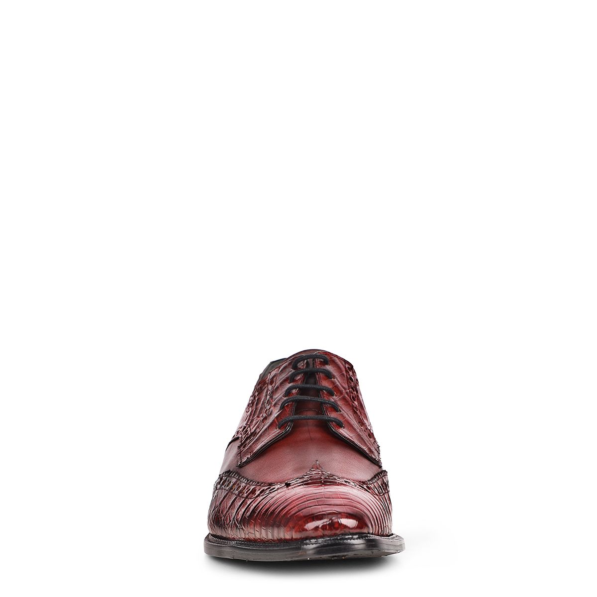 6B1FWBV-Cuadra came dress caiman leather wingtip derby shoes for men-Kuet.us