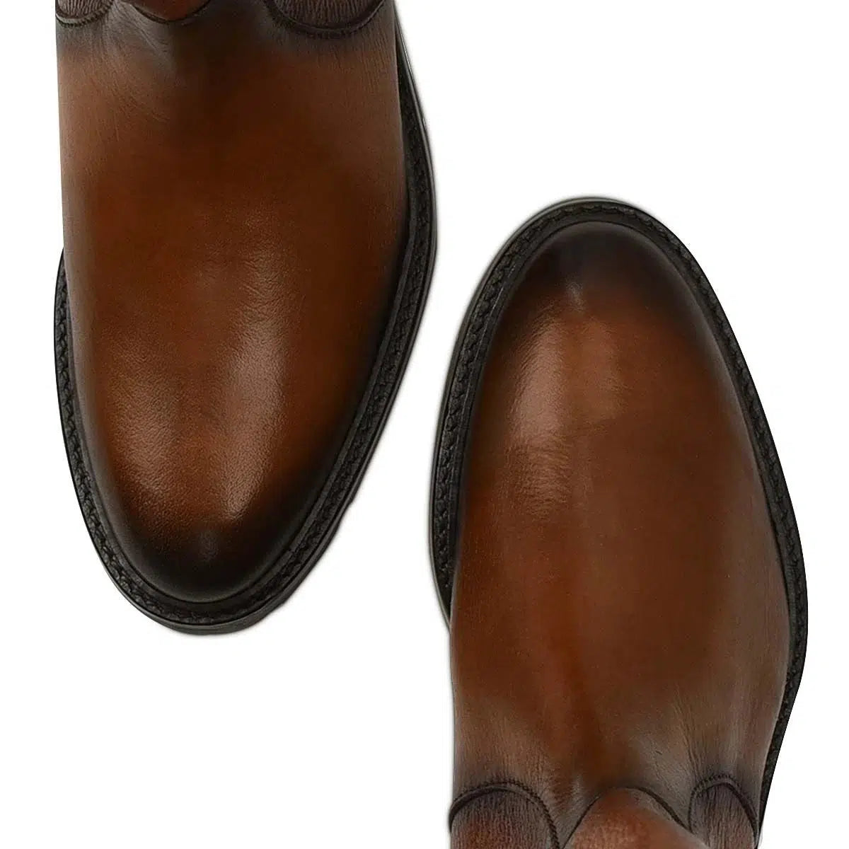 94TTSRS - Franco Cuadra brown casual leather riding boots for women.-Kuet.us