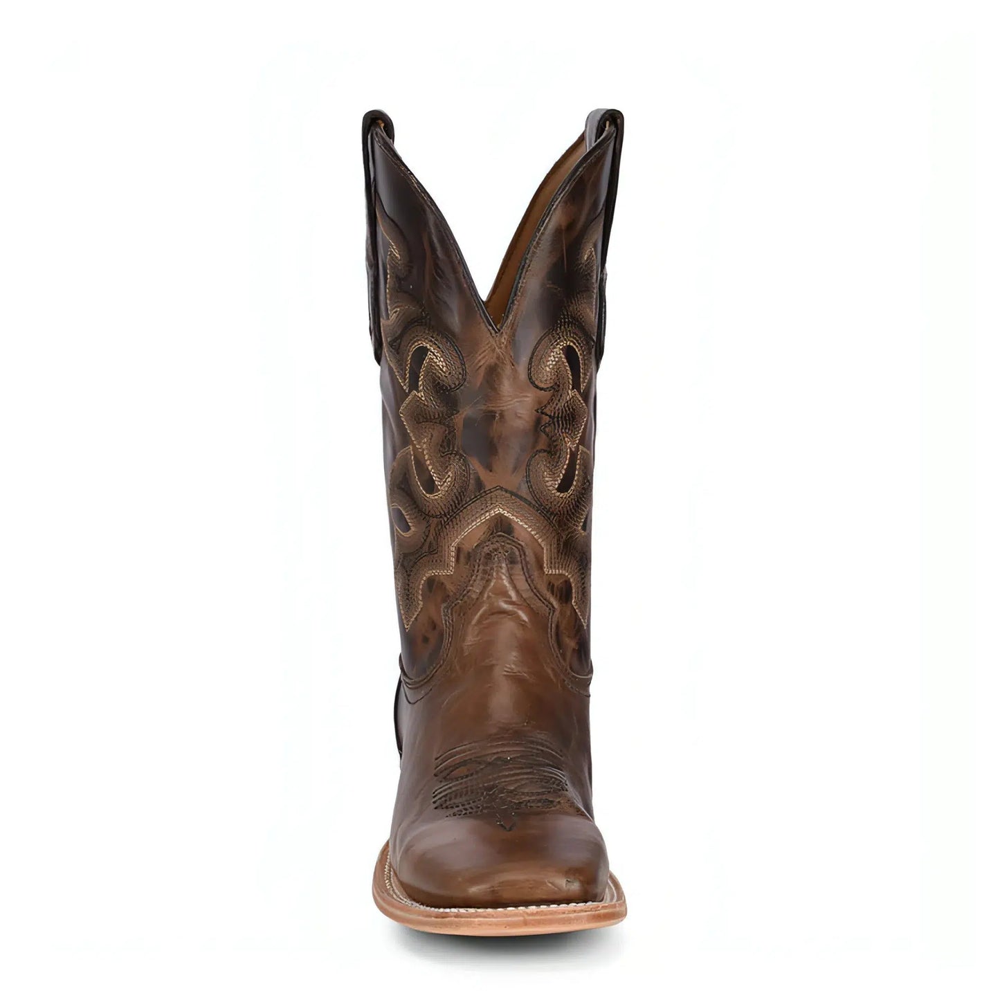 A4264-D - Corral brown western cowboy cowhide leather boots for men-Kuet.us