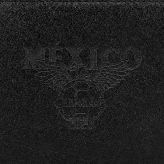 BC061AL - Cuadra black alligator leather passport holder