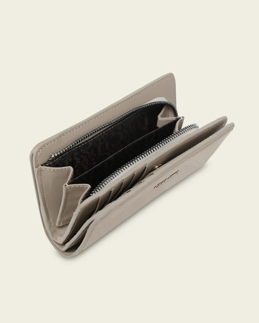 BD232RS - Cuadra beige fashion cowhide leather wallet for woman