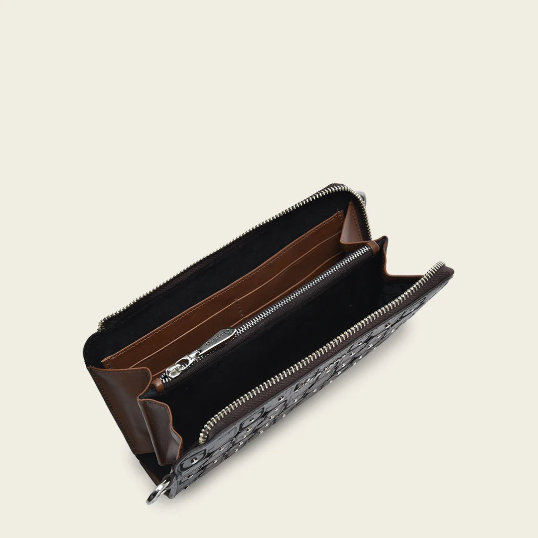 BD243RS - Cuadra Brown Fashion Cowhide Leather Wallet for Woman