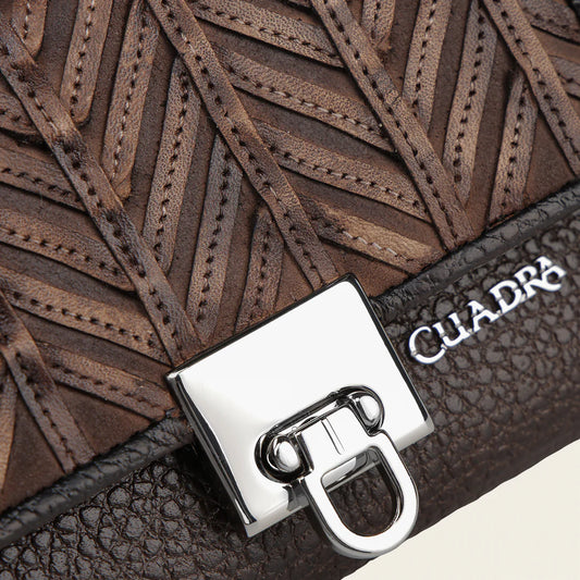 BD253RS - Cuadra natural casual fashion trifold wallet for woman