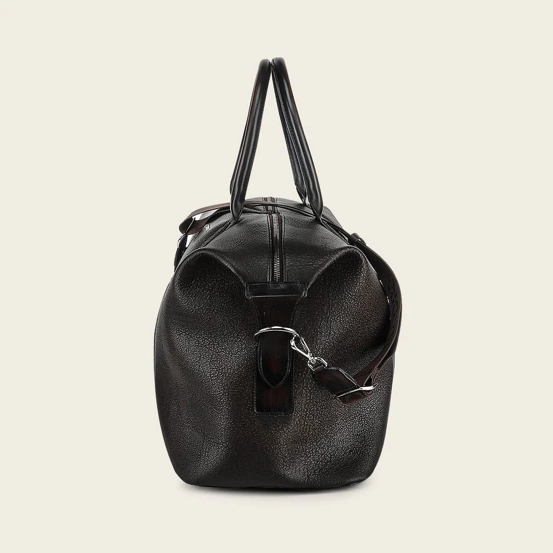 BOC33BO - Cuadra chocolate casual fashion cowhide duffle bag for men / women