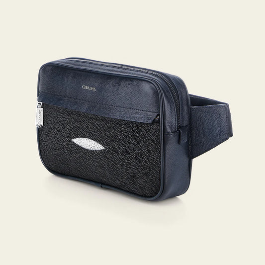 BOC37MA - Cuadra Black Casual Fashion Stingray Bag for Men