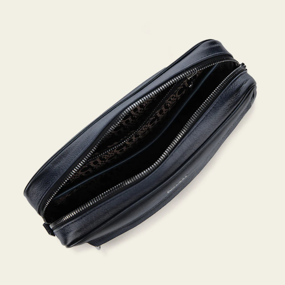BOC37MA - Cuadra Black Casual Fashion Stingray Bag for Men