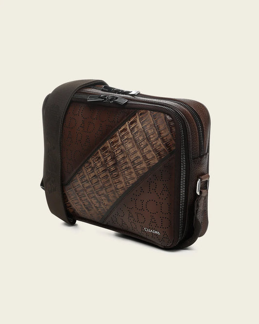 BOC48FY - Cuadra Honey Casual Fashion Caiman Crossbody Messenger Bag